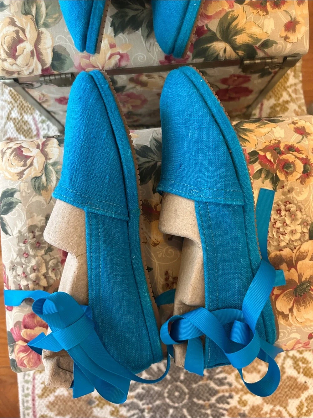 Diane Von Fustenberg Ribbon Espadrille Flats